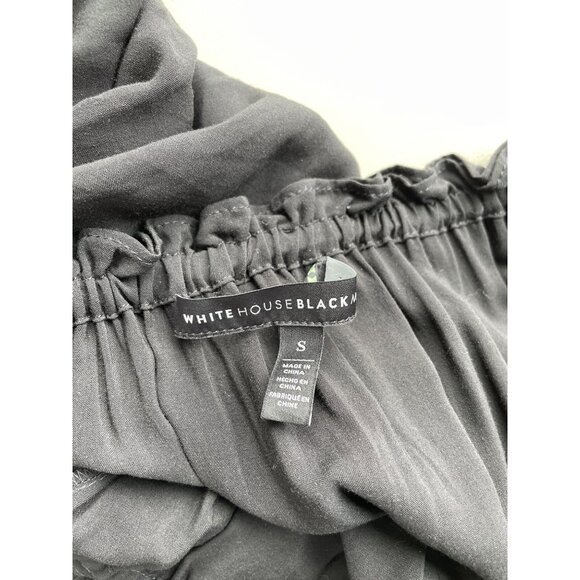 White House Black Market Off The Shoulder Dress Sz Small Floral Embroidery Boho - Picture 4 of 8